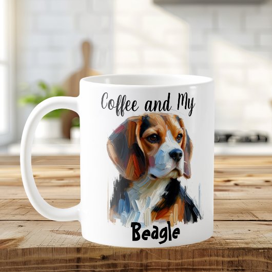 Schattig Mijn Beagle Personaliseer Koffiemok