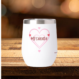 Schattig 'Mijn Canada ''Roods en Roze Personalisee