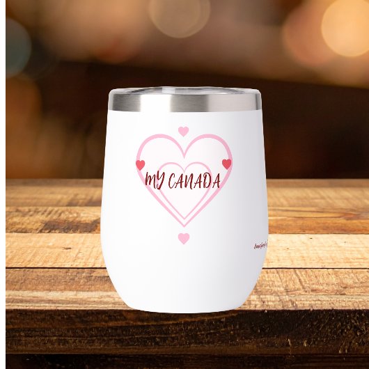 Schattig 'Mijn Canada ''Roods en Roze Personalisee