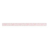 Schattig Mini Hart Patroon Pastel Roze/Wit Grosgrain Lint (Voorkant)