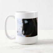 Schattig mini Horse Filly Koffiemok (Links)