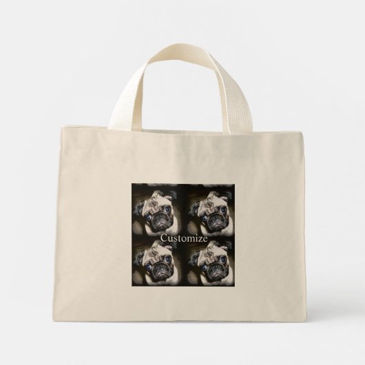 schattig mini tote bag (Achterkant)