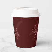 Schattig Minimaal Modern Chique Script Galentines Papieren Bekers (Links)