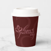 Schattig Minimaal Modern Chique Script Galentines Papieren Bekers (Achterkant)