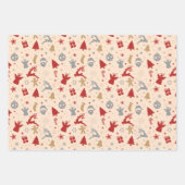 Schattig minimal pastel vrolijk kerstfeest inpakpapier vel (Voorkant 3)