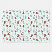 Schattig minimal pastel vrolijk kerstfeest inpakpapier vel (Voorkant 2)