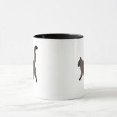 Schattig Minimalistisch Kat Grafisch | Eenvoudige Mok (Midden)