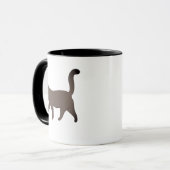 Schattig Minimalistisch Kat Grafisch | Eenvoudige Mok (Voorkant links)
