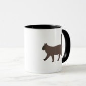 Schattig Minimalistisch Kat Grafisch | Eenvoudige Mok (Voorkant rechts)
