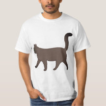 Schattig Minimalistisch Kattenbeeld | Eenvoudige W
