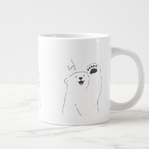 schattig minimalistisch ontwerp mok