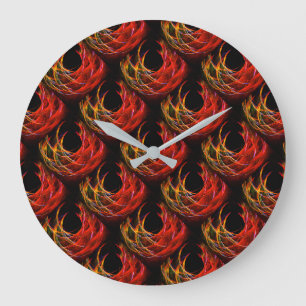 Schattig Modern Boho Elegant Abstract Kunstpatroon Grote Klok