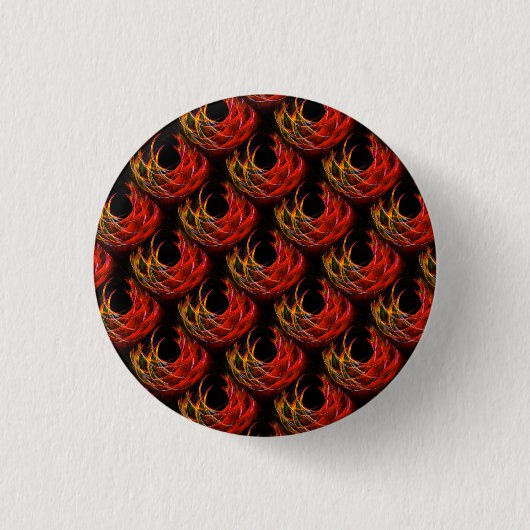 Schattig modern boho elegant abstract kunstpatroon ronde button 3,2 cm (Voorkant)