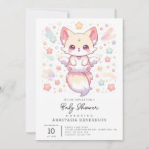 Schattig modern Fox Baby shower
