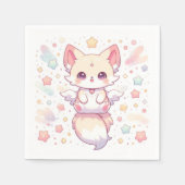 Schattig modern Fox Baby shower Servet (Voorkant)