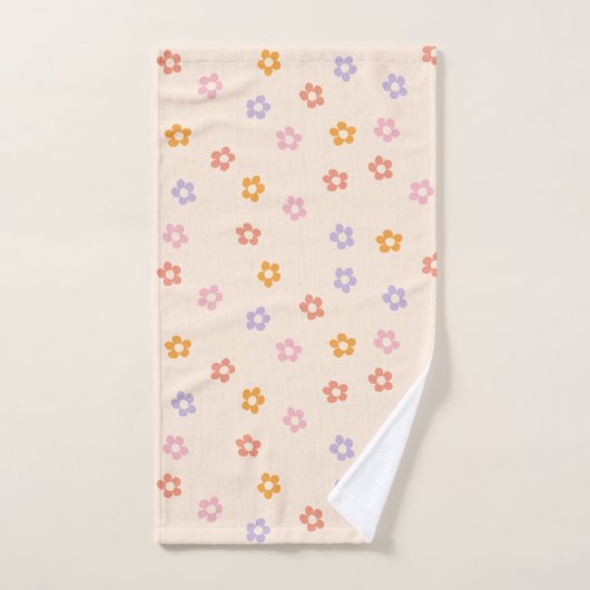 Schattig modern gekleurd madeliefje patroon bad handdoek (Handdoek)