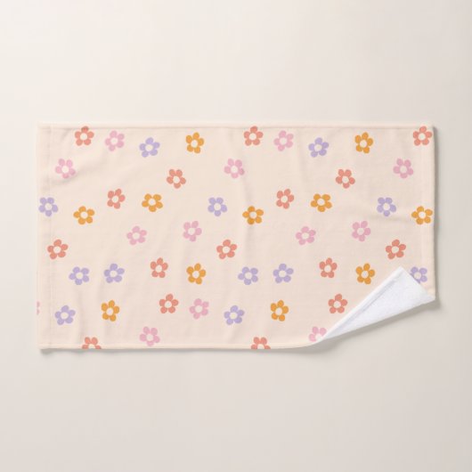 Schattig modern gekleurd madeliefje patroon bad handdoek (Handdoek)