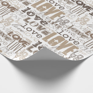 Schattig Modern Goud Liefde Valentijnsdag Cadeaupapier
