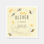 Schattig Modern het is zo lief om eerste verjaarda Servet (Voorkant)