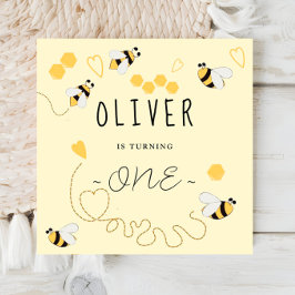 Schattig Modern het is zo lief om eerste verjaarda Servet