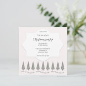Schattig modern houndstooth vrolijk kerstfeest kaart (Staand voorkant)