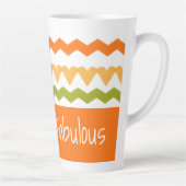 Schattig modern patroon latte mok (Rechts)