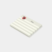 Schattig modern schattig lieveheersbeestje post-it® notes (Schuin)