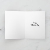 Schattig Modern Schrift Custom Foto Valentijn Kaart (Binnen)