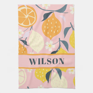 Schattig Modern Stijlvol Tropisch Zomer Fruit Theedoek