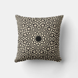 Schattig modern stijlvol zwart & wit mandala patro kussen
