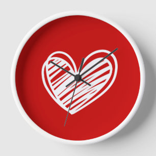 Schattig Modern Uniek Rode Harten Elegant Romantis