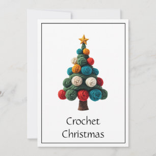 Schattig Modieus Chic Grappig Haakliefhebber Garen Feestdagenkaart