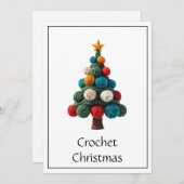 Schattig Modieus Chic Grappig Haakwerk Liefhebber  Feestdagenkaart (Voorkant / Achterkant)