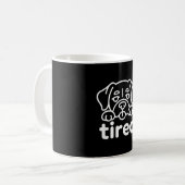 Schattig moe hond ontwerp koffiemok (Voorkant links)
