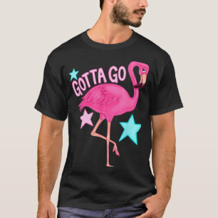 Schattig Moet Gaan Flamingo Grappig Meisjesachtig T-shirt