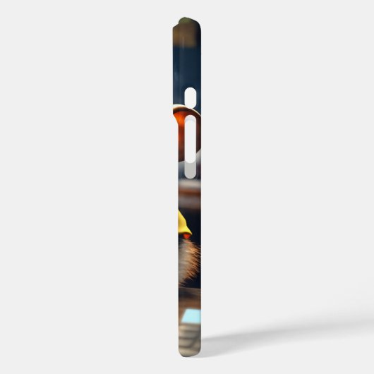 Schattig Monkey Accountant iPhone 16 Hoesje (Achterkant / Links)