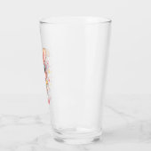 Schattig monogram meisjesachtig konijn met bril glas (Links)