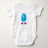 Schattig Monster Baby Bodysuit - Leuk en Speels (Achterkant)