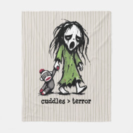 Schattig Monster Banshee Sock Monkey Speelgoed Gra Fleece Deken