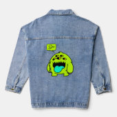 schattig monster boo denim jacket (Achterkant)