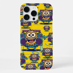 Schattig Monster Boombox 80s Muziek Liefhebber iPhone 16 Pro Max Hoesje