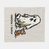 Schattig Monster Geest Sock Aap Speelgoed Grappige Fleece Deken (Voorkant (Horizontaal))