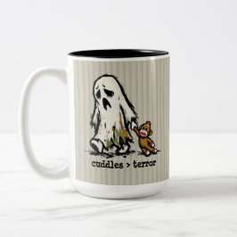 Schattig Monster Geest Sock Aap Speelgoed Grappige Tweekleurige Koffiemok