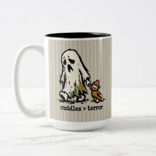 Schattig Monster Geest Sock Aap Speelgoed Grappige Tweekleurige Koffiemok