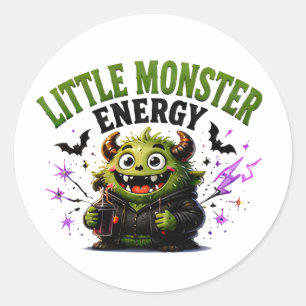 🎃 Schattig Monster Halloween Spreuk 👹 Ronde Sticker