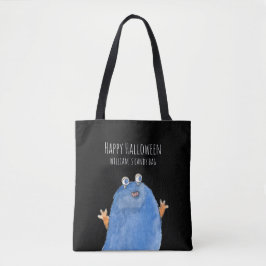 Schattig Monster Snoep Monogram Custom Halloween T Tote Bag