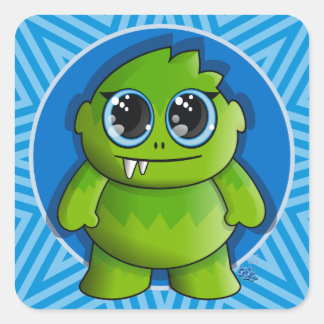 Schattig monster sticker Richard Legarreta