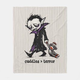 Schattig Monster Vampier Sock Monkey Speelgoed Gra Fleece Deken