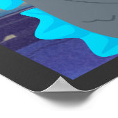 Schattig monster van Cutezilla Poster (Hoek)