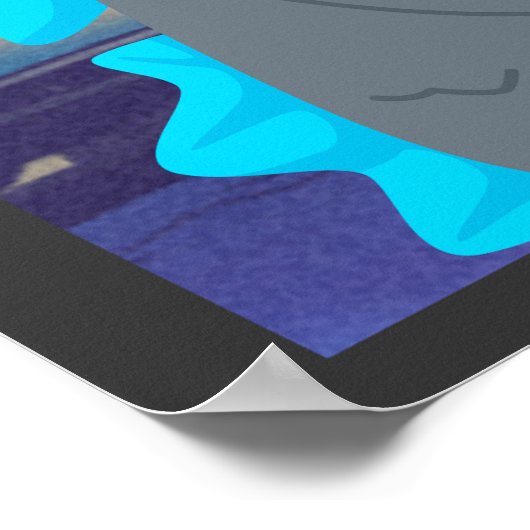 Schattig monster van Cutezilla Poster (Hoek)